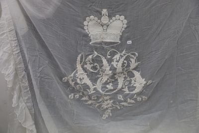 an image of a piece of cloth with a crown on it