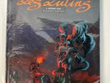 the cover of a comic book with an image of a skeleton on a horse
