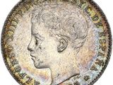 une pièce d'argent représentant le profil d'un jeune garçon