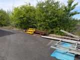 a lot of junk on the side of the road