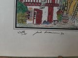 a picture of a drawing of a house on a table
