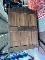 Armoire en bois naturel mouluré et sculpté en partie d'époqu… (photo 5)