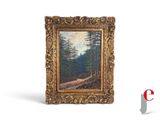 an image of a picture of a painting of a forest scene