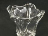 an image of a glass vase on a black background