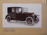 a picture of an old model t car on display