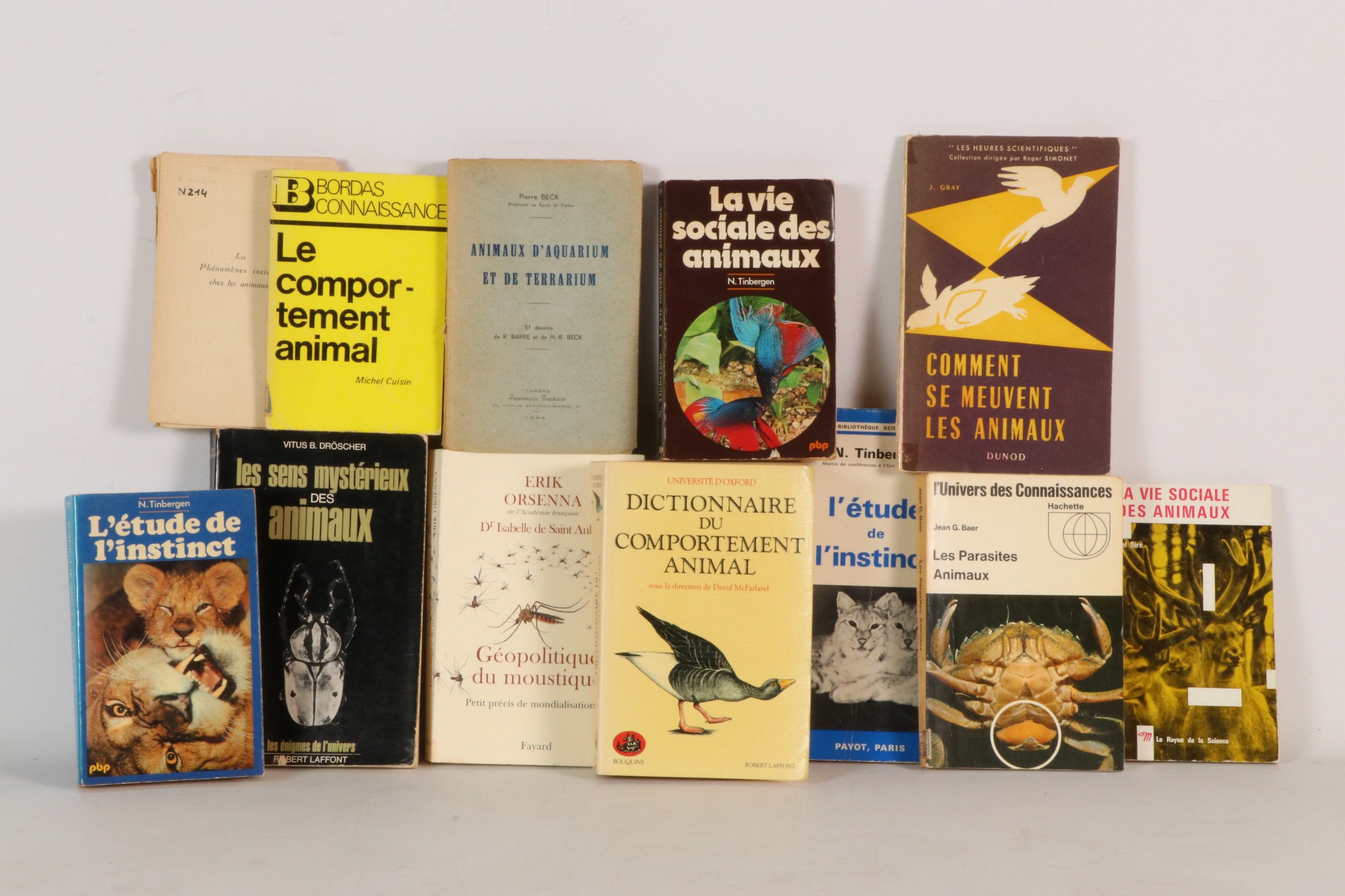 [ZOOLOGIE] Réunion de 12 ouvrages brochés : - DRÖSCHER (Vitu…