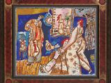 une image d'un tableau représentant un homme et une femme dans une pièce