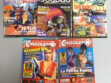 quatre couvertures de magazines représentant divers personnages sur un fond blanc