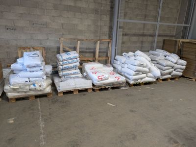 Lot comprenant 5 palettes de granules composé de :