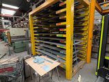 a large rack with many different items in it