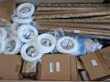 a cardboard box filled with many different types of wires