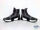 nike zoom zoom basketball shoes black / grey / white size 11 5