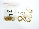a bag of gold rings and a bag of gold rings