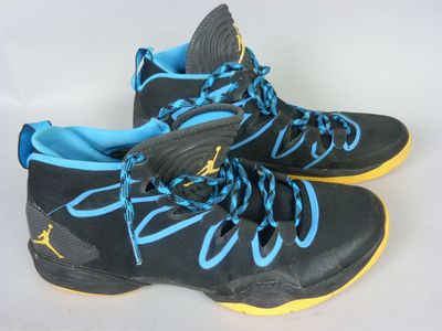 nike air jordan retro basketball shoes size 11 5 black blue yellow