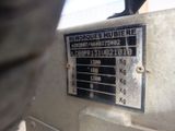 a close up of a sign on the side of a machine