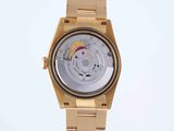 an image of a gold watch with a white face on a white background