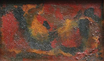 une image représentant un tableau d'un oiseau sur fond rouge