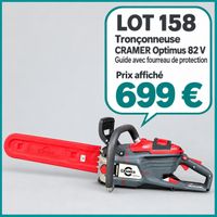 CRAMER. Tronçonneuse Optimus 82 V CS36, sans batterie