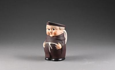 W.GERMANY Verseuse en céramique à forme de moine peint H. 20…