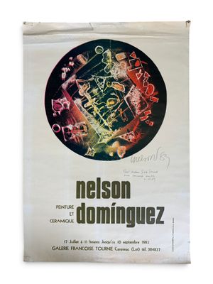 une affiche annonçant le concert de Nelson Domingerez au Palace Theatre