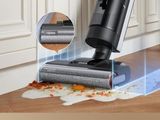 a picture of a cordless vacuum cleaner on the floor