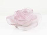 a glass rose that is sitting on a white surface