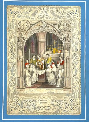 VILLEMUR Editeur. Important canivet de première communion en…