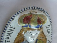 Paire de porte lumières d'applique en faïence polychrome à d… (photo 6)