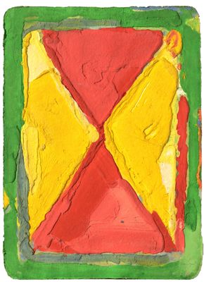 "Carte de bonheur" aquagravure en couleurs. Signée en bas à droite Bra - Photo 1