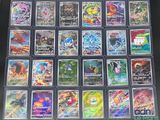 many different types of pokemon cards in this picture