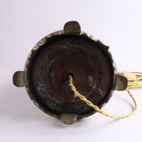 Paire de lampes à pétrole en porcelaine à décor de pampres d… (photo 6)