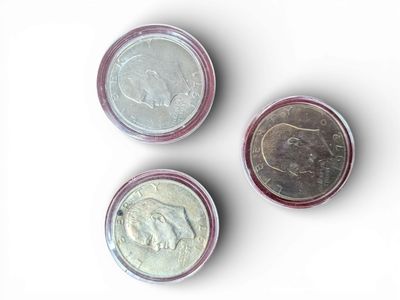 3 piéces de "one Dollar Liberty" (Diamètre 38 mm) (Poids 24,59 gr chaq - Photo 1