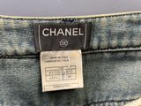 a label on a pair of jeans that says chanel