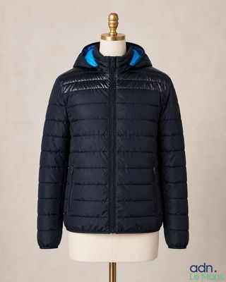 une veste noire avec une capuche bleue sur un mannequin, un mannequin, un mannequin, un mannequin, un mannequin, un mannequin, un mannequin, un mannequin, un mannequin, un mannequin, un mannequin, un mannequin, un mannequin, un mannequin, un mannequin, un mannequin, un mannequin, un mannequin, un mannequin, un mannequin, un mannequin, un mannequin, un mannequin, un mannequin, un mannequin, un mannequin, un mannequin, un mannequin, un mannequin, un mannequin, un mannequin, un mannequin, un manne