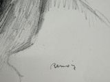 pencil drawing of a bird sitting on top of a piece of paper