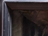 a picture of a painting of a cat in a frame