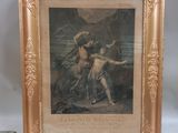 an old picture of a painting of a man and a woman