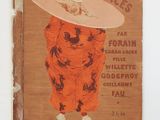 a book with a picture of a man wearing a hat on it