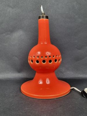 POTERIE DU MARAIS. Pied de lampe à panse ajourée en céramiqu…