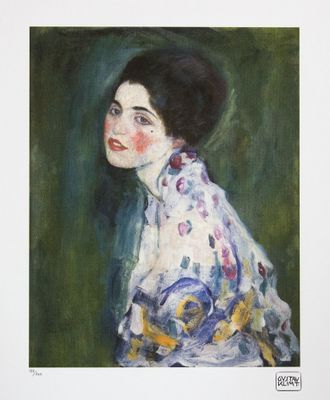 une image représentant un tableau d'une femme en chemisier blanc