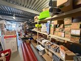 many boxes and boxes on the shelves in the warehouse