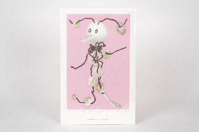 a card with a drawing of a bird on it