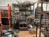 a room filled with lots of metal items in it