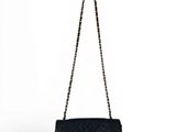 chanel black quilted lambskin flap bag
