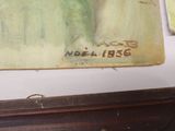 a picture of a painting on the wall of a room