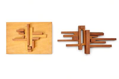 two pieces of wood that have been made to look like a cross