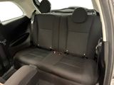 the back seats of a car are black in color
