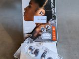 a box of ear buds sitting on a table