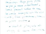 a handwritten letter from a man who is writing a poem