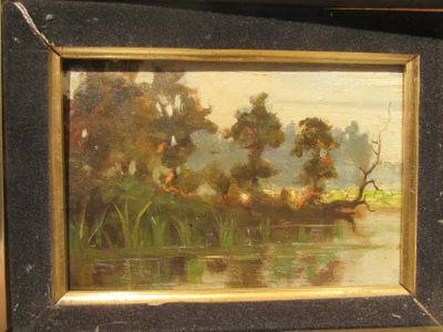 150.56 - Huile Sur Panneau, Paysage Dans LE Gout DE L'Ecole …